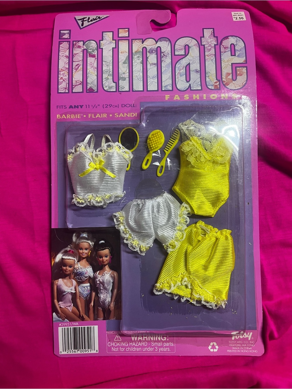 NRFB vintage Barbie Clone Totsy "Flair" Intimate Fashions Doll Lingerie Outfit